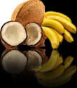 Noix de coco et banane